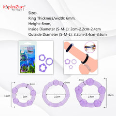 Itspleazure Silicone Penis delay ring set