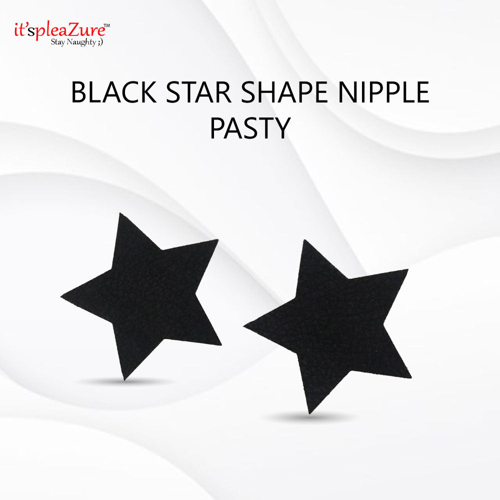 Black star shaped Nipple Pasties for Women at Itspleazure