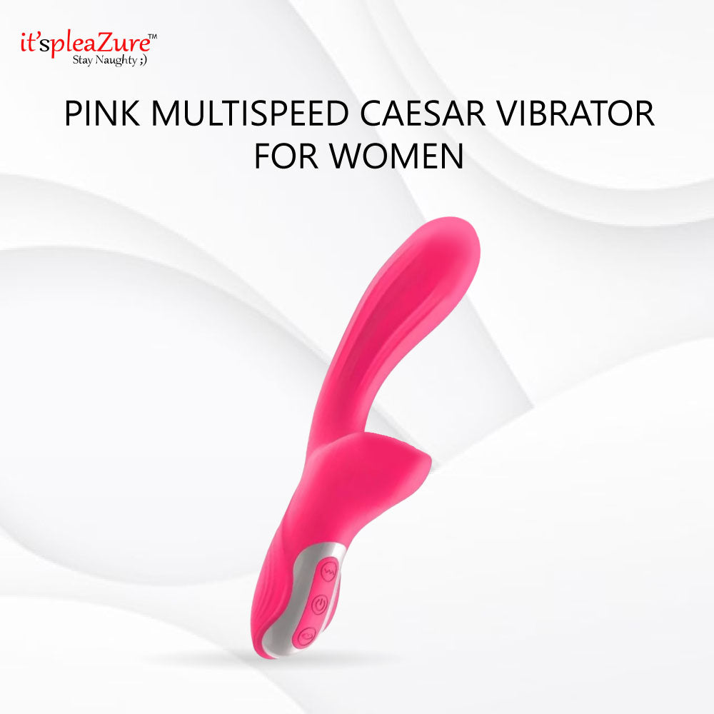 Pink Silicone Suction vibrator on Itspleazure 