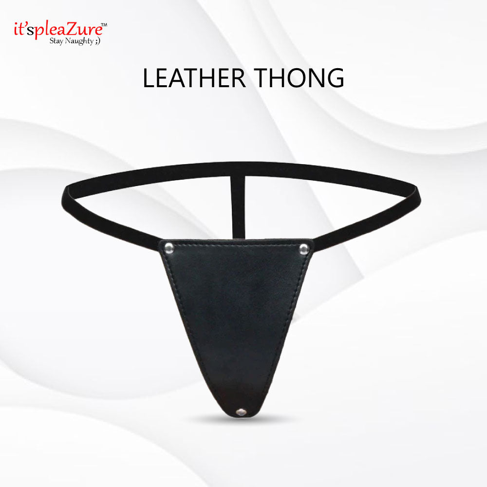 Leather Thong Fetish Wear for Women at ItspleaZure