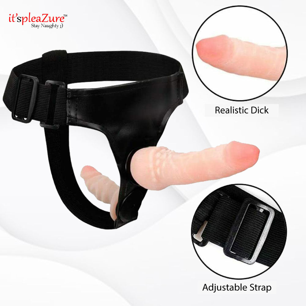 Hollow strap on dildo