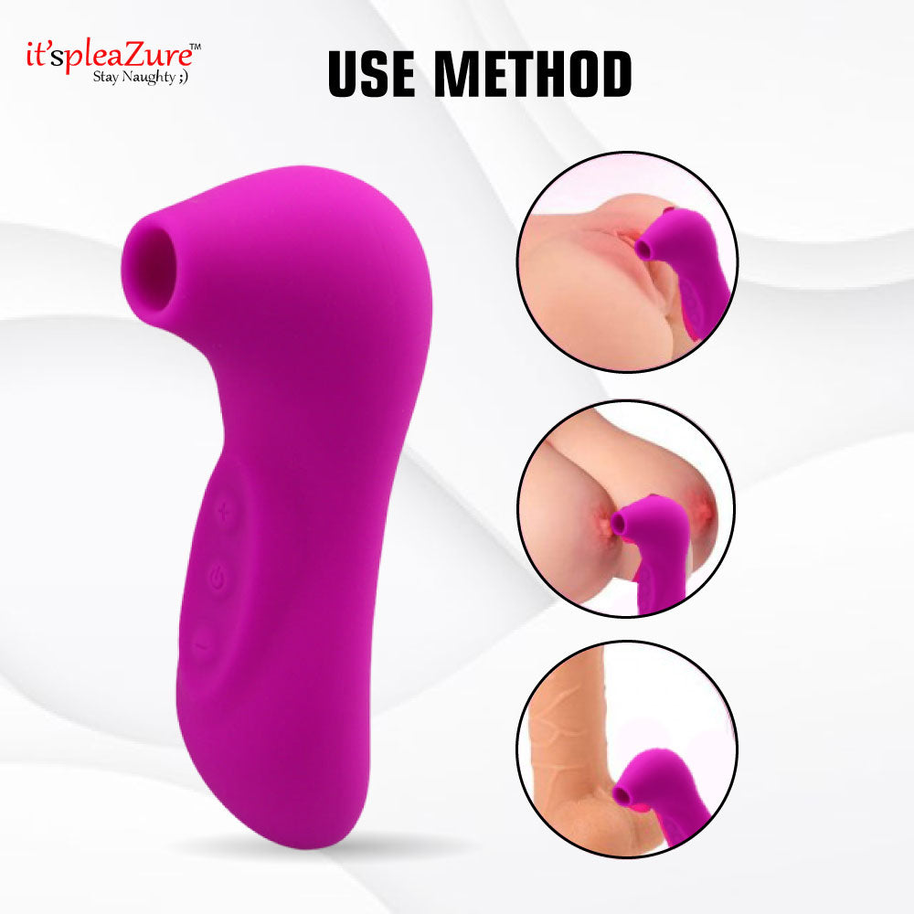 Instruction guide for using 8-vibration sucking massager