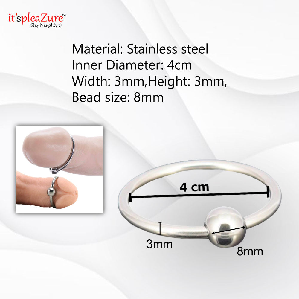 Itspleazure Steel Sex Delay Ring 