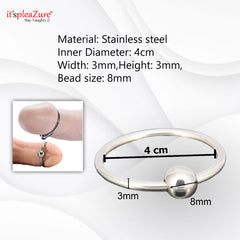 Itspleazure Steel Sex Delay Ring 