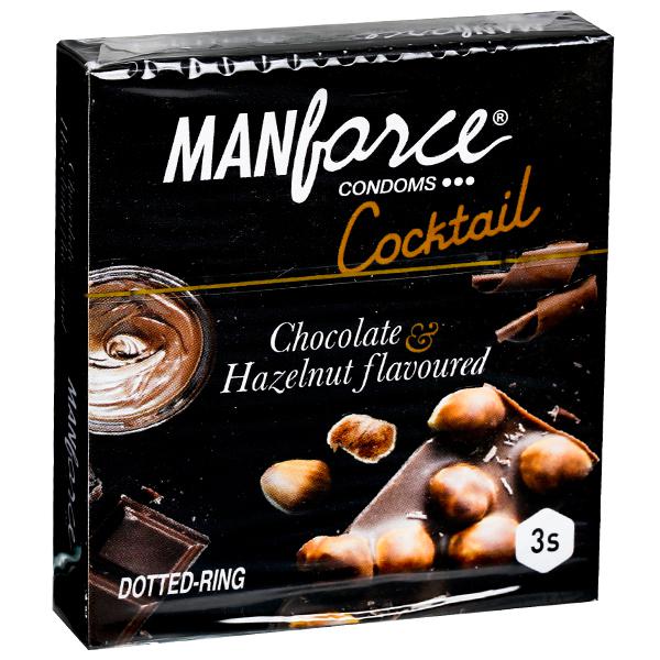 Manforce Cocktail Chocolate Hazeulnut Condom Pack of 3