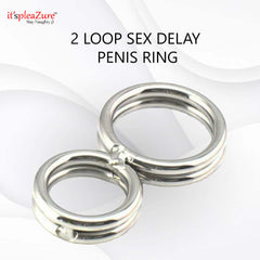Steel 2 Loop 8 shape Penis Ring from Itspleazure