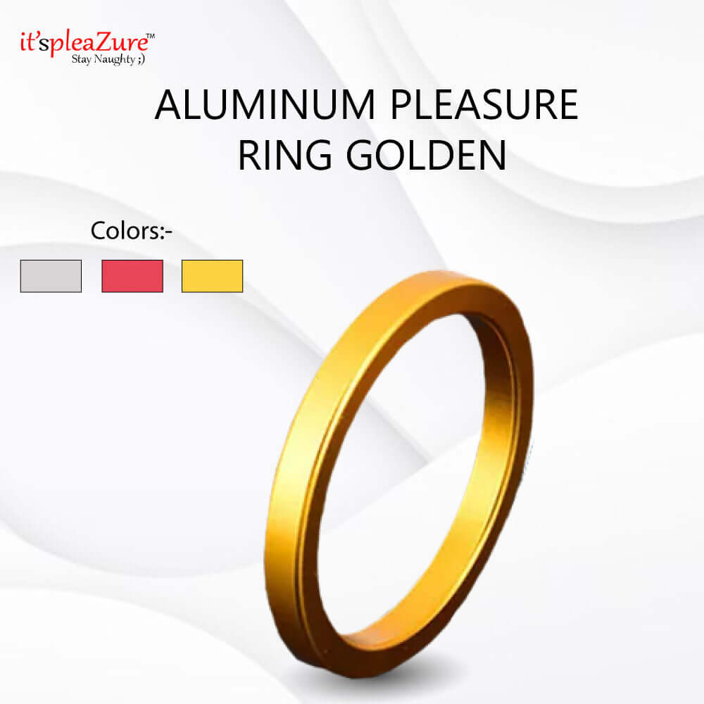 Golden Aluminum Pleasure Ring from Itspleazure