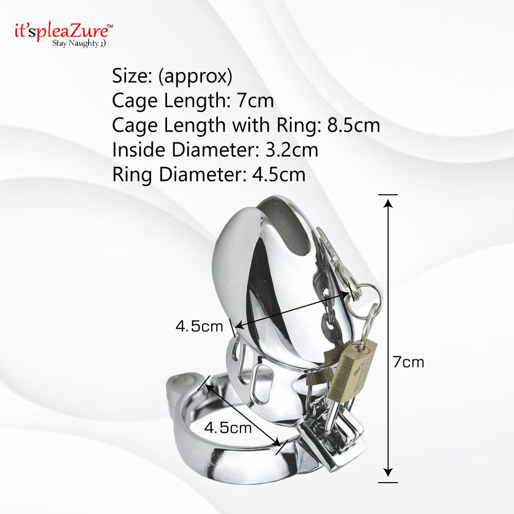 Itspleazure Steel Cage for Lock Penis 