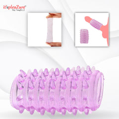ItspleaZure Spiked Half Penis Ring Sleeves - Pack of 3