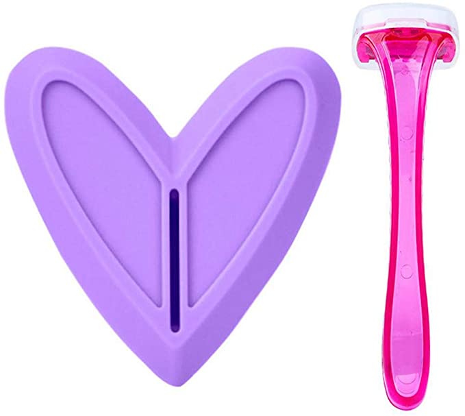 Heart hair trimming razor for women on Itspleazure 