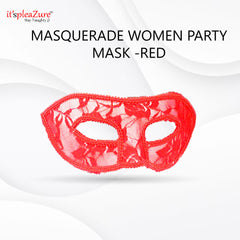 Red Secret Party Masquerade Mask for Women by Itspleazure