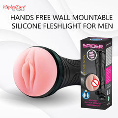 Hands Free Wall Mountable Silicone Fleshlight For Men at ItspleaZure