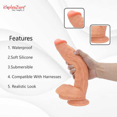 Itspleazure 9 Inch Silicone Big Dildo with Suction Base for Women