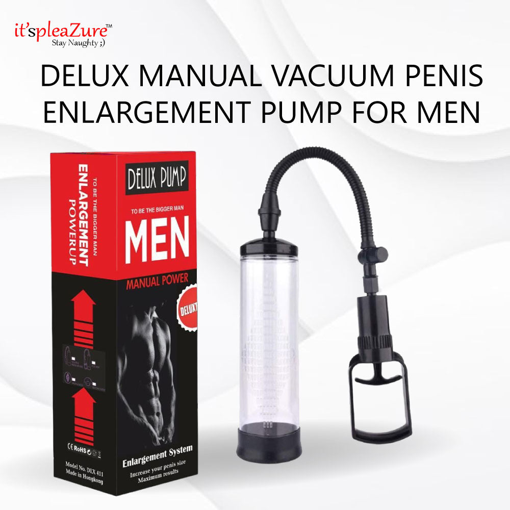 Delux Manual Vacuum Penis Enlargement Pump for Men at Itspleazure