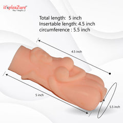 Itspleazure Mini Silicone Masturbator for Men Torso