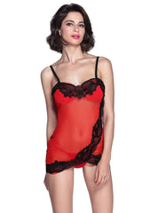 Floral Lace Applique Red Valentine Bustier for Women at itspleaZure