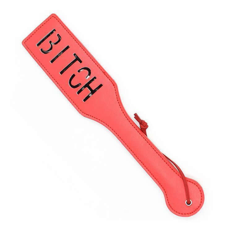 ItspleaZure 'Bitch' Red Spanking Paddle