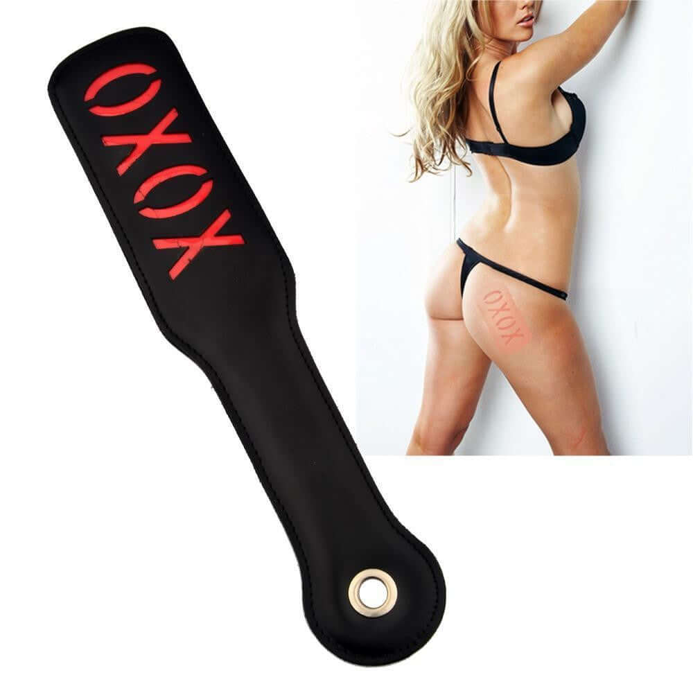 ItspleaZure 'XOXO' Black Spanking Paddle