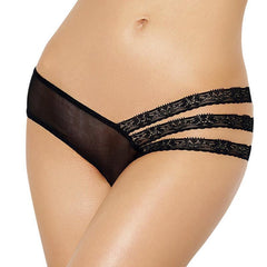 Asymmetrical Mesh Lace Panty for Women at itspleaZure