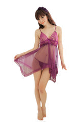 ItspleaZure Women's Purple Babydoll Q2LCL032 for  at itspleaZure